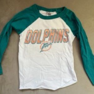 Miami Dolphins 3/4 boys shirt XS